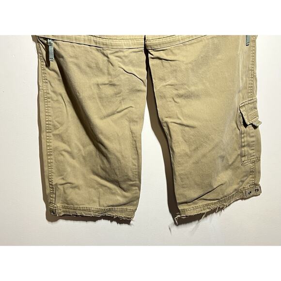 Abercrombie & Fitch VTG 90s Y2K Khaki Baggy Paratrooper Skate Pant M Convertible - Picture 10 of 10